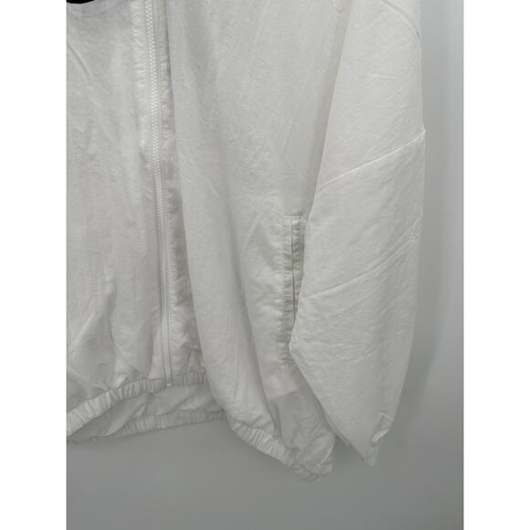 Nike White ESS Woven Jacket Full Zip Activewear Lightweight Womens Large NWT - Picture 4 of 10